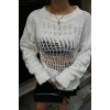 Mihaela Oversize Ajurlu Kazak1216-02 155770 Mihaela Oversize Ajurlu Kazak1216-02 155770