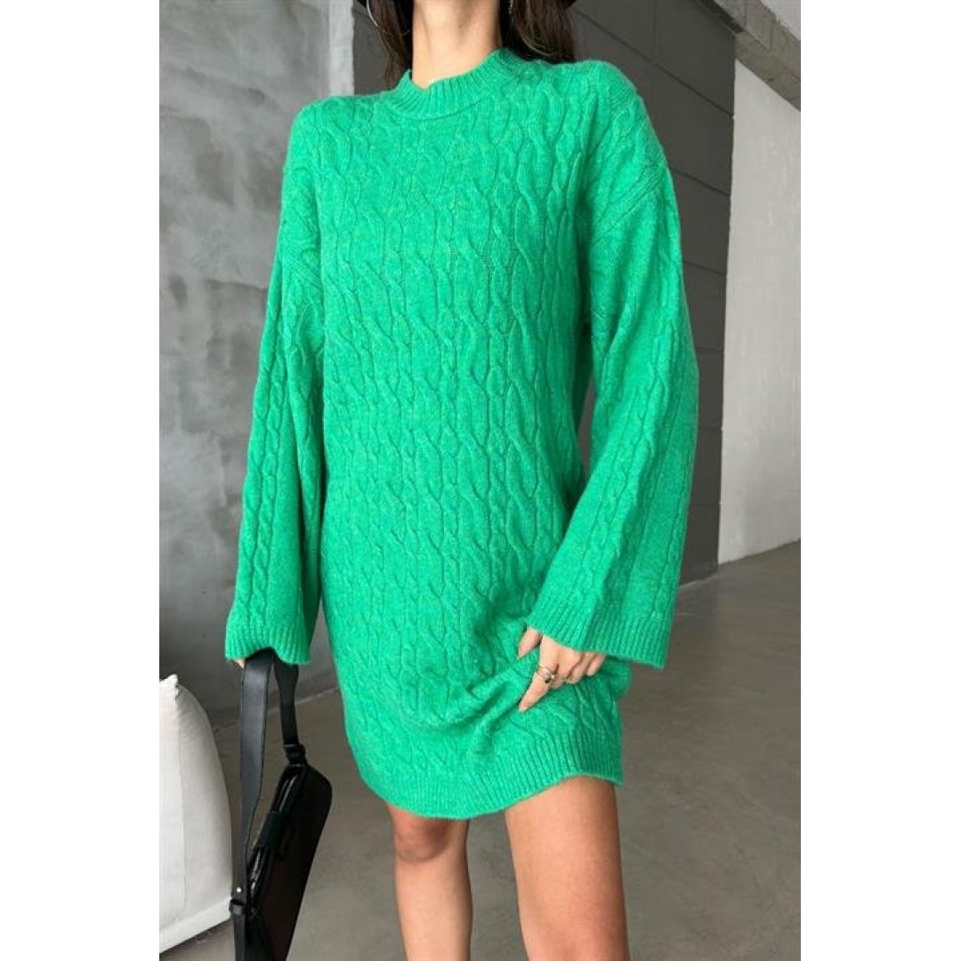 Melanie Örgü Desen Mini Elbise 2537-02 155761