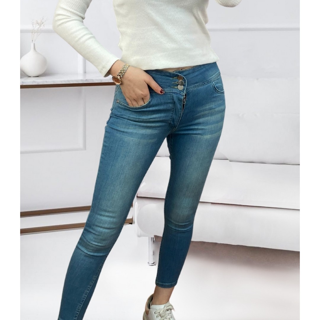 Yüksek Bel Likralı Jean Pantolon 90 Cm 47250 Yüksek Bel Likralı Jean Pantolon 90 Cm 47250
