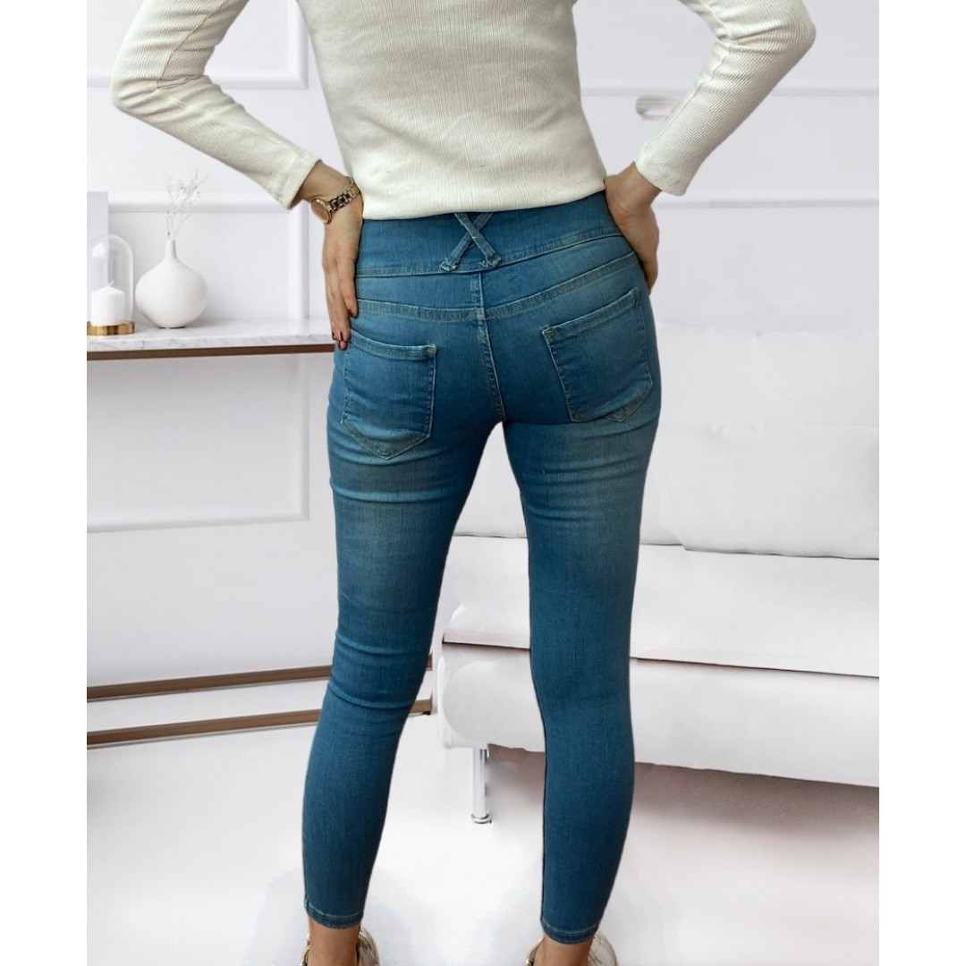Yüksek Bel Likralı Jean Pantolon 90 Cm 47250 Yüksek Bel Likralı Jean Pantolon 90 Cm 47250