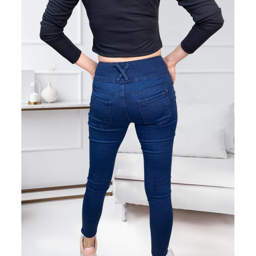 Yüksek Bel Likralı Jean Pantolon 90 Cm 47249 Yüksek Bel Likralı Jean Pantolon 90 Cm 47249
