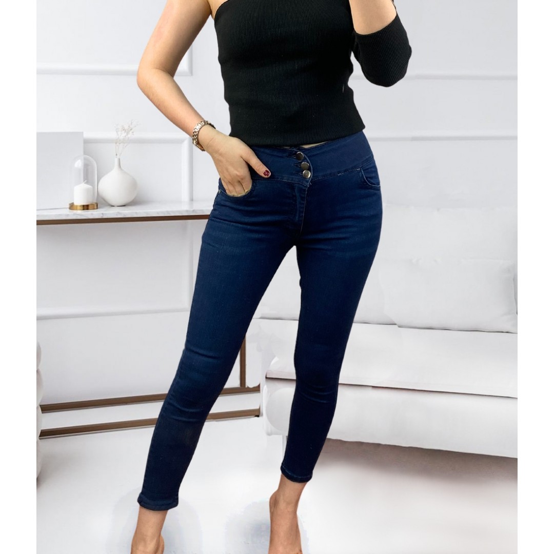 Yüksek Bel Likralı Jean Pantolon 90 Cm 47249 Yüksek Bel Likralı Jean Pantolon 90 Cm 47249