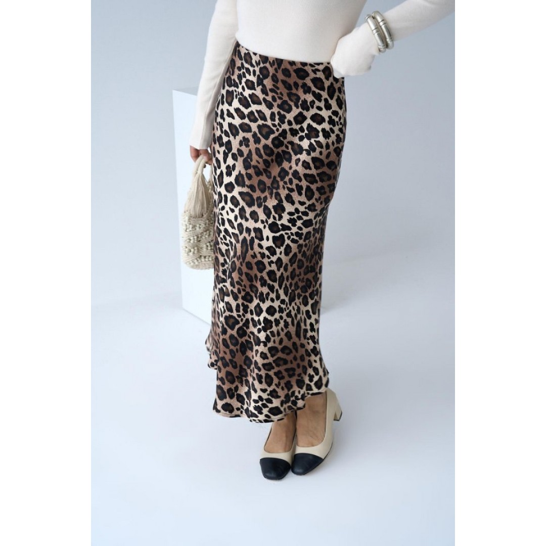 Midi Saten Etek - Leopar 149488 Midi Saten Etek - Leopar 149488