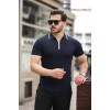 Erkek Polo Yaka Yarım Fermuar Tişört 151791 Erkek Polo Yaka Yarım Fermuar Tişört 151791