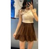1884 Örme Mini Etek - Kahverengi 145142 1884 Örme Mini Etek - Kahverengi 145142