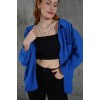 Basic Oversize Saks Gömlek - 147319 Basic Oversize Saks Gömlek - 147319