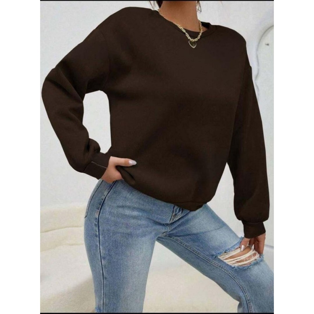 Kadın Uzun Kollu Bisiklet Yaka şardonlu üç Iplik Kumaş Sweat 139838 Kadın Uzun Kollu Bisiklet Yaka şardonlu üç Iplik Kumaş Sweat 139838