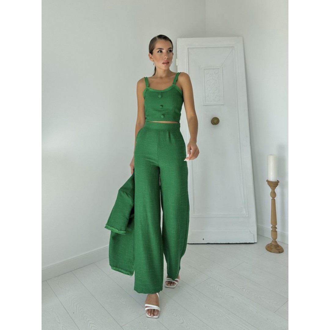 Yeşil Askılı Büstiyer Ceket Ve Pantolon Takım 152299 Yeşil Askılı Büstiyer Ceket Ve Pantolon Takım 152299