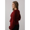 V Yaka Dantelli Bluz - Bordo 162845 V Yaka Dantelli Bluz - Bordo 162845