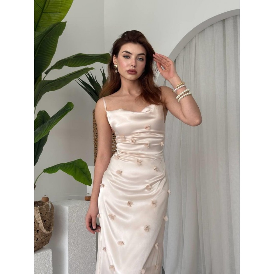 Dora Çiçek Detaylı Elbise - 161366 Dora Çiçek Detaylı Elbise - 161366