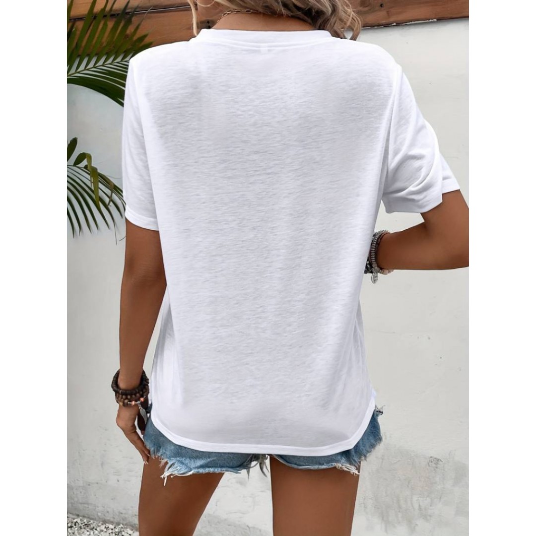 Kadın Kısa Kollu Bisiklet Yaka Göz Baskılı Süprem T-shirt 157312 Kadın Kısa Kollu Bisiklet Yaka Göz Baskılı Süprem T-shirt 157312