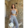 Vesna Keten Çizgili Crop Takım 9806-0025 155149 Vesna Keten Çizgili Crop Takım 9806-0025 155149