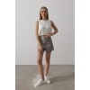 Saten Kolsuz Belki Lastikli Bluz - Ekru 160645 Saten Kolsuz Belki Lastikli Bluz - Ekru 160645