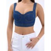 7131 KOT CROP-MAVİ 149142