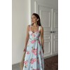 Bebe Mavi İnce Kemer Detaylı Elbise - 156663 Bebe Mavi İnce Kemer Detaylı Elbise - 156663