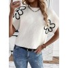 Kadın çiçek Detaylı Triko Bluz 157491 Kadın çiçek Detaylı Triko Bluz 157491