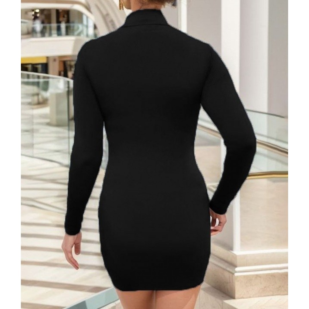 Kadın Uzun Kol Sağ Belden Sol Etek Ucuna Doğru Hafif çapraz Büzgülü Sandy Mini Boy Elbise - 73766 Kadın Uzun Kol Sağ Belden Sol Etek Ucuna Doğru Hafif çapraz Büzgülü Sandy Mini Boy Elbise - 73766