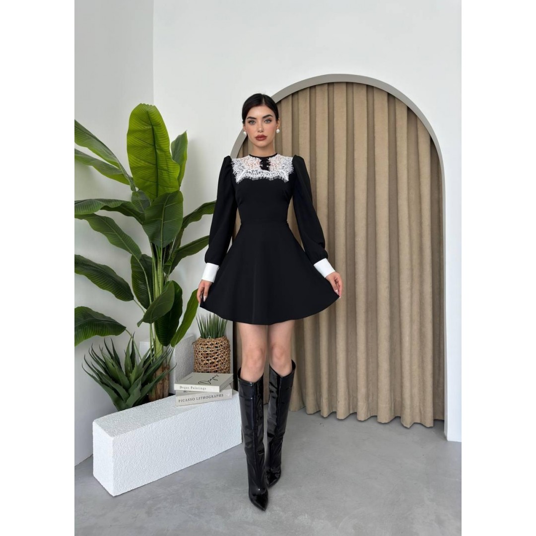 Parma Uzun Kollu Mini Boy Elbise - 147062