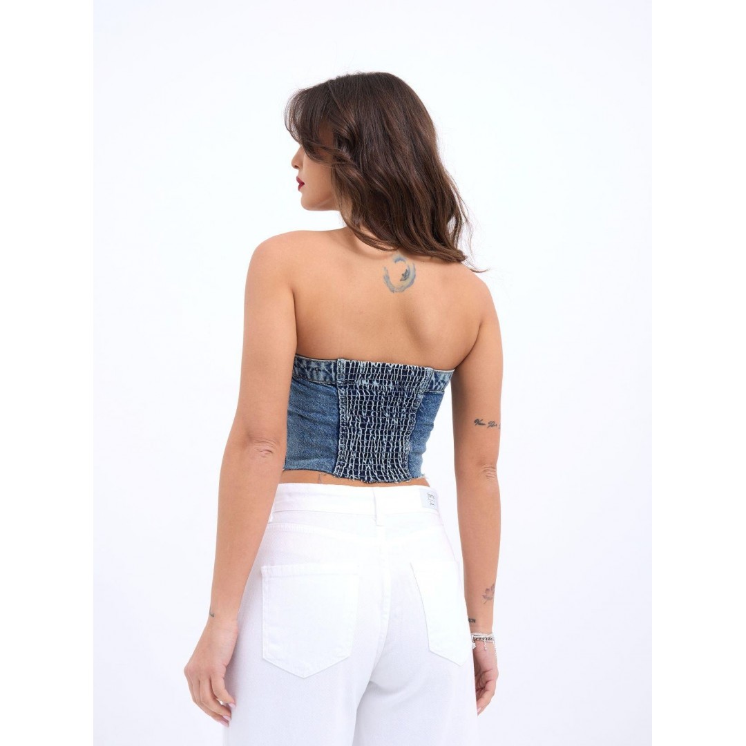 6285 KOT BLUZ-MAVİ 142782