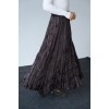 Saten Uzun Etek - KAHVE 149925