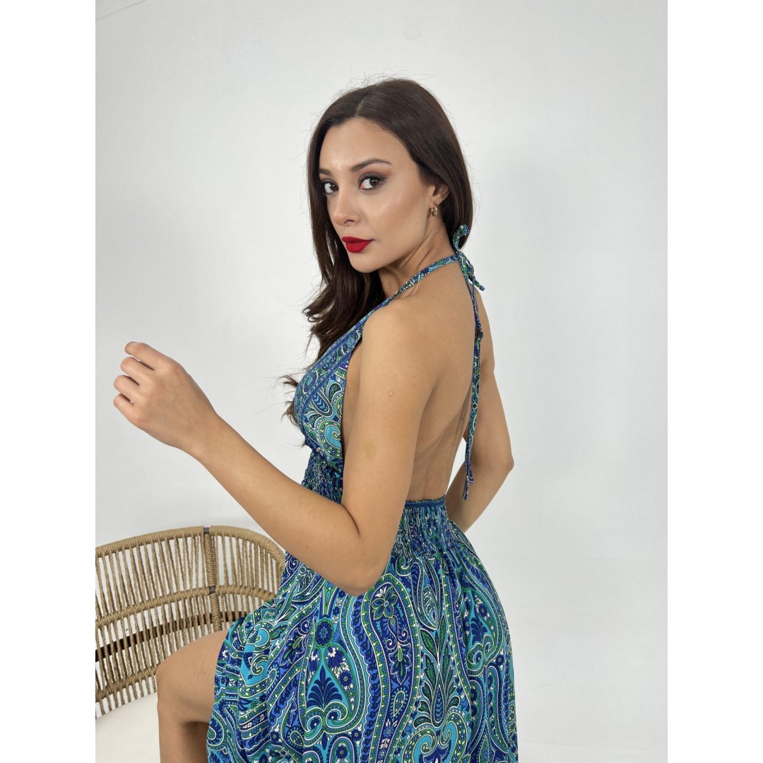 6959 ELBİSE-MAVİ - 143328 6959 ELBİSE-MAVİ - 143328