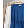 Önü İnce Kordon Detaylı Ve Double Paça Pantolonlu Takım 10180 159418 Önü İnce Kordon Detaylı Ve Double Paça Pantolonlu Takım 10180 159418