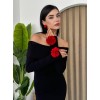 Livora Gül Detay Elbise - 147068 Livora Gül Detay Elbise - 147068