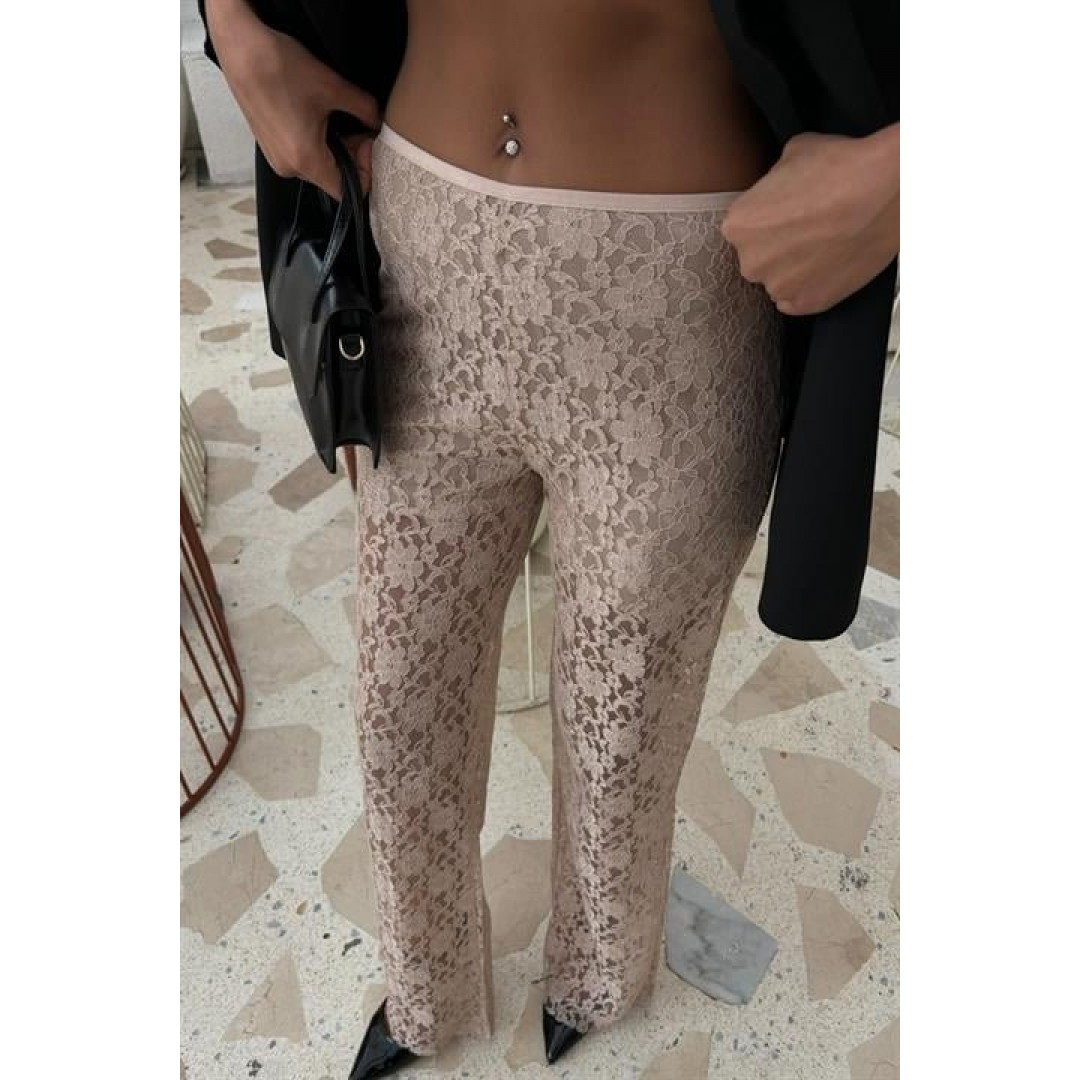 İçi Astarlı Dantel Pantolon 0081 158786 İçi Astarlı Dantel Pantolon 0081 158786