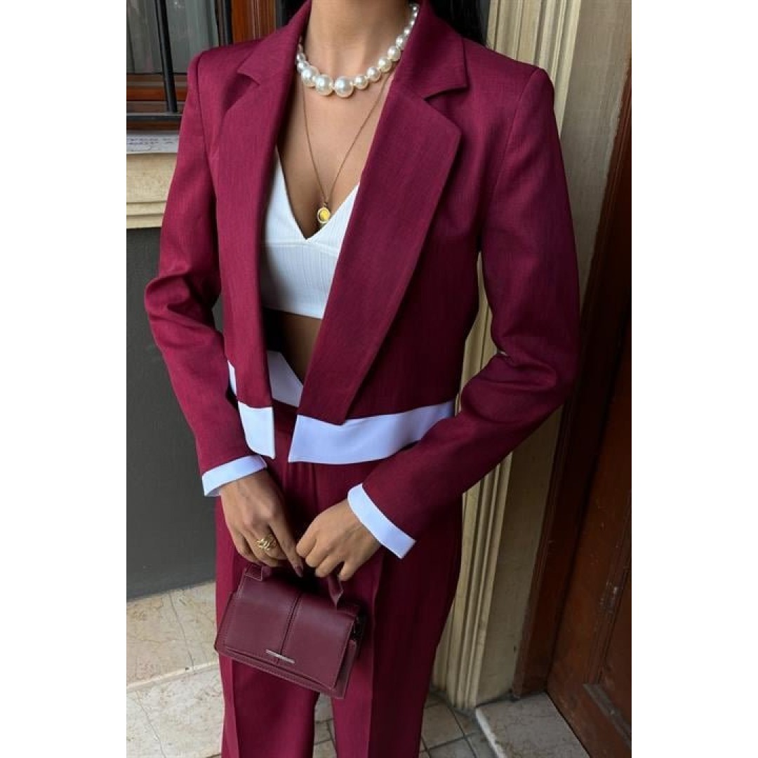 Audrey Crop Ceket Takım 10106 158621 Audrey Crop Ceket Takım 10106 158621