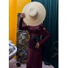 Saten Kuşaklı Ajurlu Triko Elbise 2847 158999 Saten Kuşaklı Ajurlu Triko Elbise 2847 158999