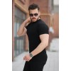 Erkek Ince çizgi Dokulu Bisiklet Yaka Kısa Kollu T-shirt - 162325 Erkek Ince çizgi Dokulu Bisiklet Yaka Kısa Kollu T-shirt - 162325