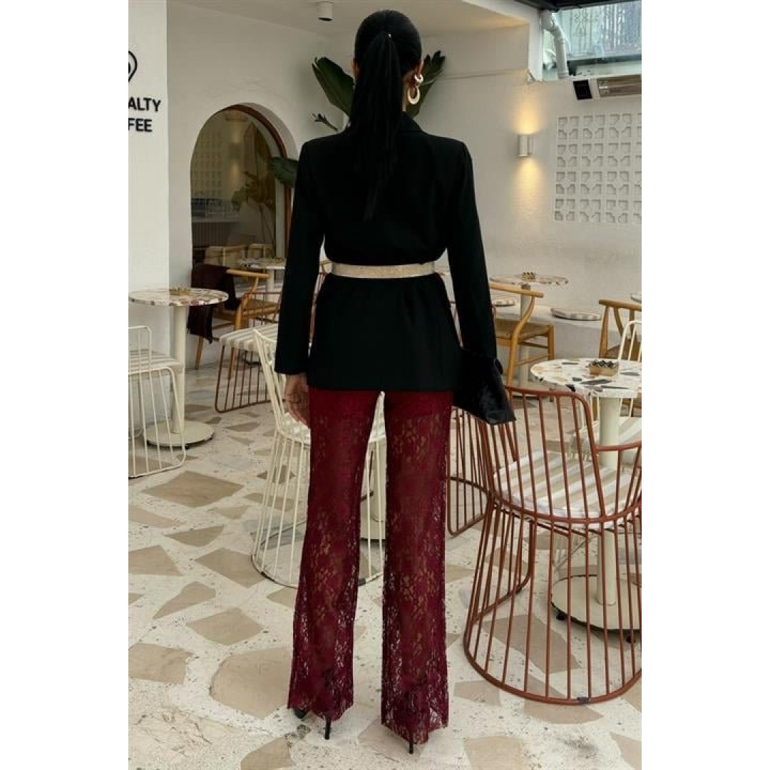 İçi Astarlı Dantel Pantolon 0081 158782 İçi Astarlı Dantel Pantolon 0081 158782