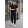 Erkek Yakalı Fermuarlı T-shirt Pantolon Ikili Rahat Takım 160464