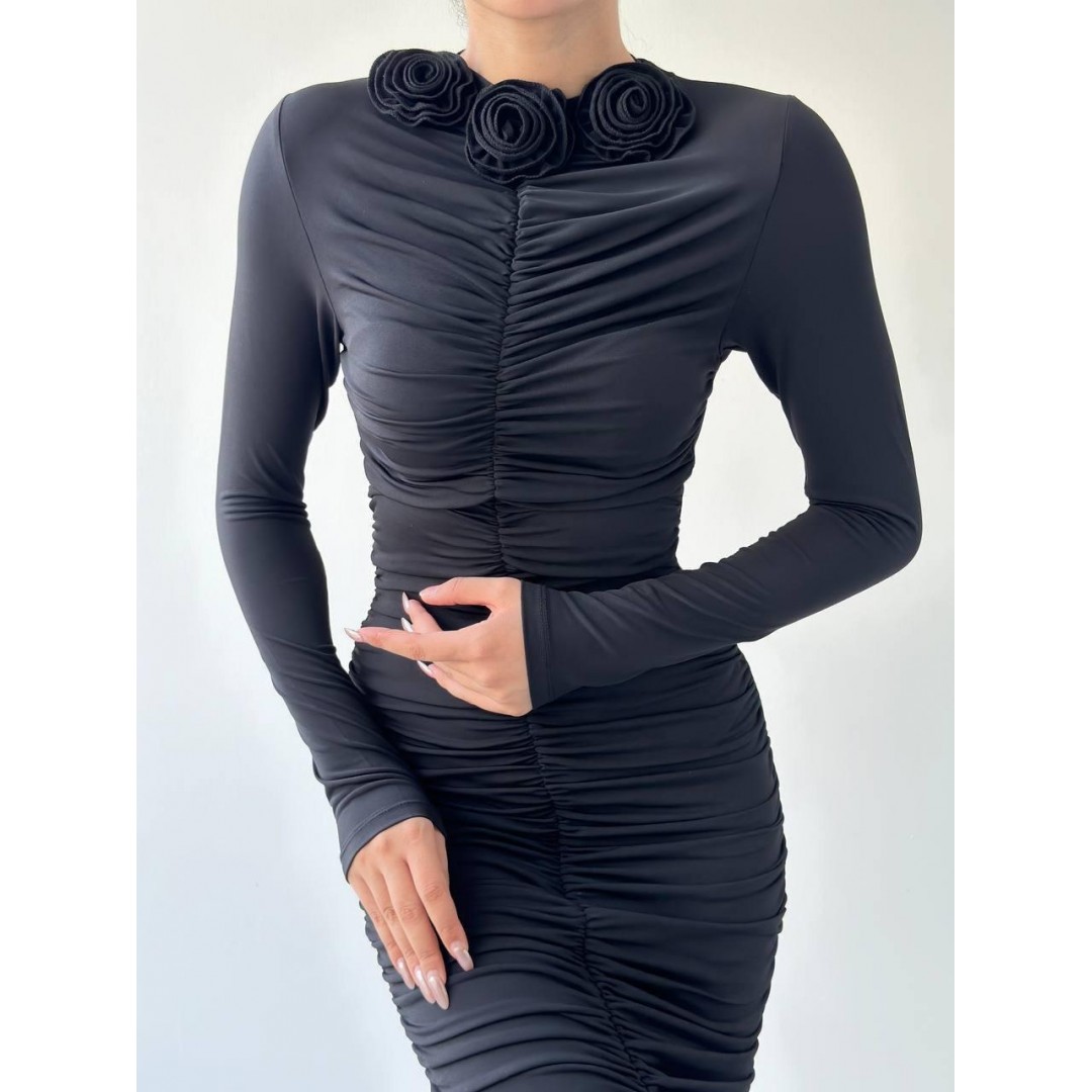 Carlis Gül Yaka Elbise - 147066 Carlis Gül Yaka Elbise - 147066