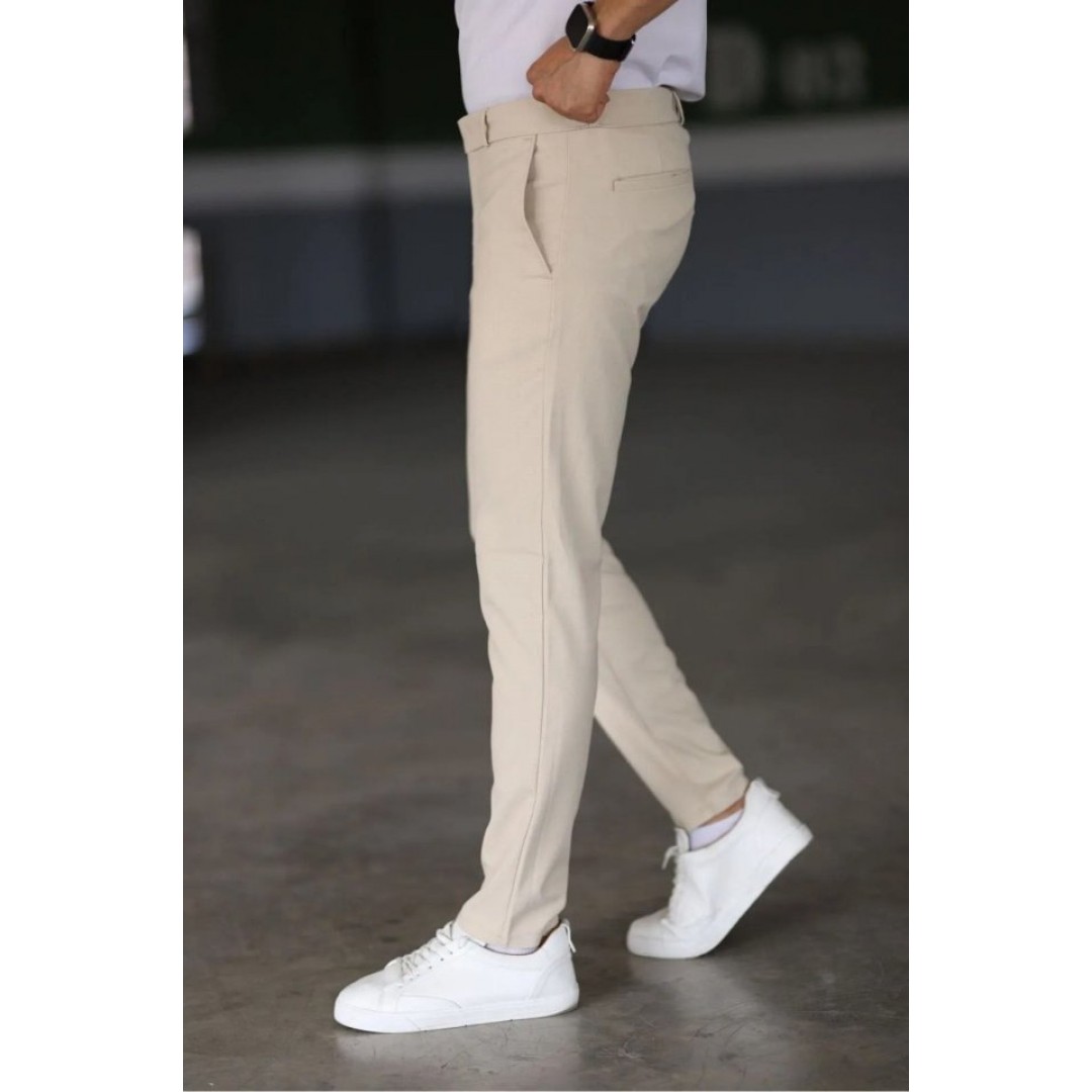 Erkek Düz Kesim Bilek Boy Kumaş Pantolon - 156937 Erkek Düz Kesim Bilek Boy Kumaş Pantolon - 156937