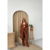 KRINKILL BÜSTİYER-PANTOLON-KİMONO TAKIM - Kahverengi 150084