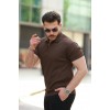 Erkek Fermuarlı Yakalı Kısa Kollu Tshirt - 159166 Erkek Fermuarlı Yakalı Kısa Kollu Tshirt - 159166