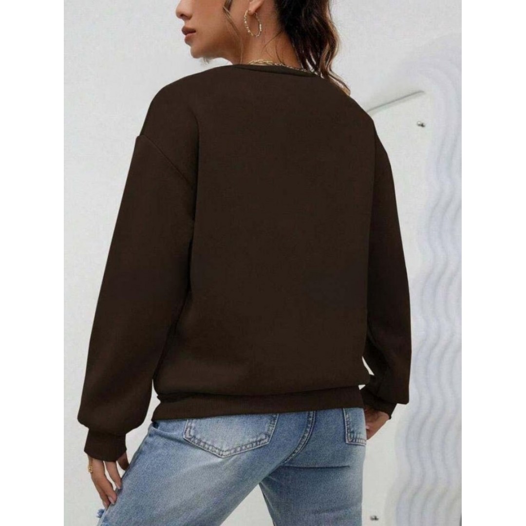 Kadın Uzun Kollu Bisiklet Yaka şardonlu üç Iplik Kumaş Sweat 139838 Kadın Uzun Kollu Bisiklet Yaka şardonlu üç Iplik Kumaş Sweat 139838