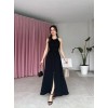 Kadın Krinkil Kumaş Beli Gipeli Halter Yaka Maxi Boy Elbise - 160441 Kadın Krinkil Kumaş Beli Gipeli Halter Yaka Maxi Boy Elbise - 160441