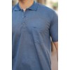 Erkek Yakalı Mini Jakarlı Kısa Kollu T-shirt - 160889 Erkek Yakalı Mini Jakarlı Kısa Kollu T-shirt - 160889