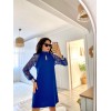 Kadın Uzun Kollu Tül Detay Sandy Mini Boy Elbise - 138110 Kadın Uzun Kollu Tül Detay Sandy Mini Boy Elbise - 138110