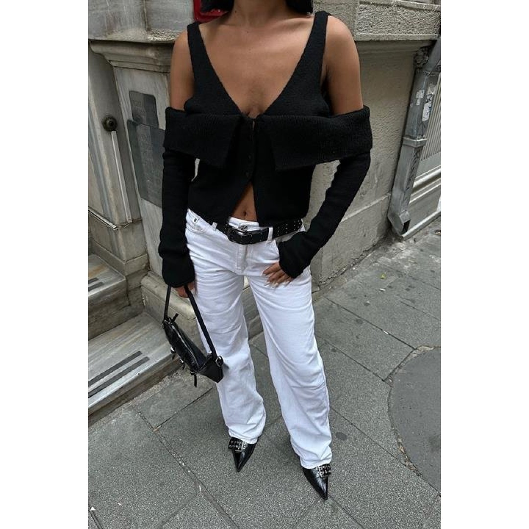 Cynthia Cut Out Triko Hırka 5116-23 155737 Cynthia Cut Out Triko Hırka 5116-23 155737