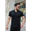 Erkek Yakalı Arma Detaylı Kısa Kollu Tişört 163463 Erkek Yakalı Arma Detaylı Kısa Kollu Tişört 163463