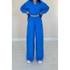Saks Alice Gömlek Ve Bol Kesim Pantolon Takım 148479 Saks Alice Gömlek Ve Bol Kesim Pantolon Takım 148479