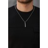 Erkek Cepli Kolyeli Kısa Kollu örme Kumaş T-shirt 159932