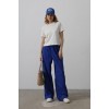 Beli Bağlamalı Brode Pantolon - Saks 157480 Beli Bağlamalı Brode Pantolon - Saks 157480