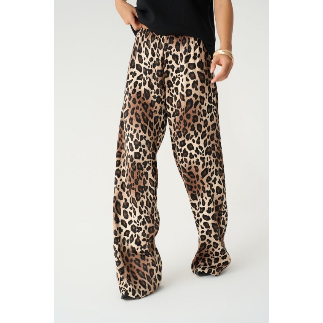 Lastikli Pantolon - Leopar