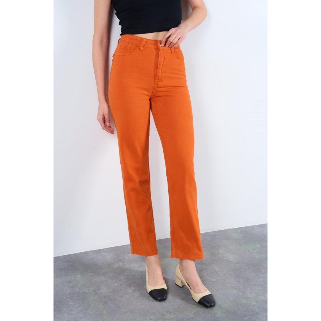 Strong Düz Pantolon - Oranj 147756 Strong Düz Pantolon - Oranj 147756