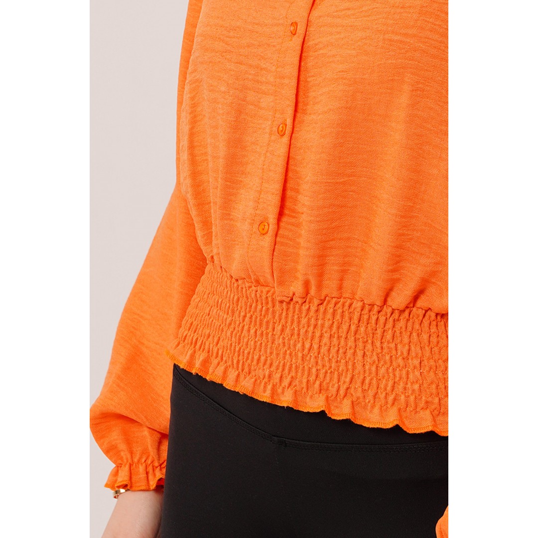 Bel Ve Bilek Lastikli Turuncu Bluz 147299 Bel Ve Bilek Lastikli Turuncu Bluz 147299