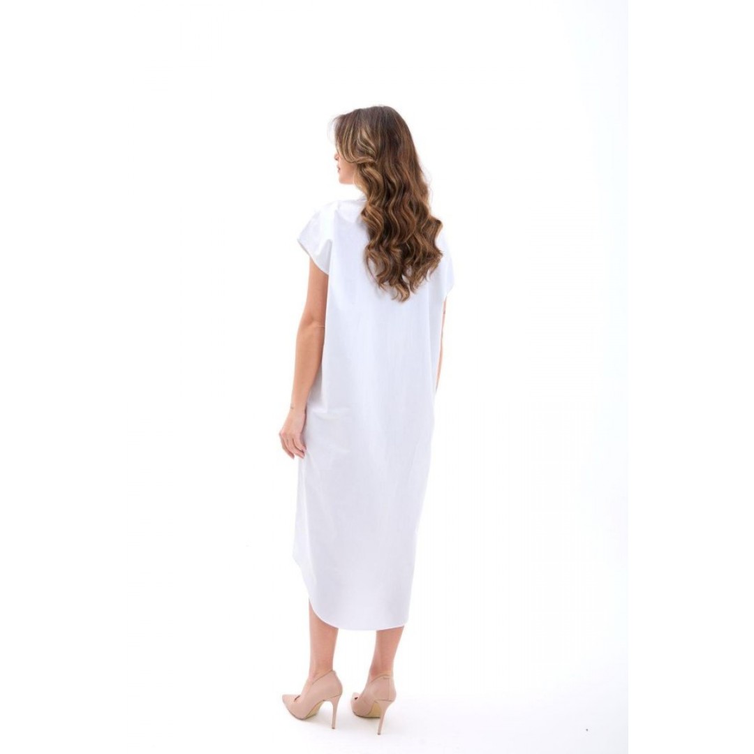 7464 ELBİSE-BEYAZ 160946 7464 ELBİSE-BEYAZ 160946